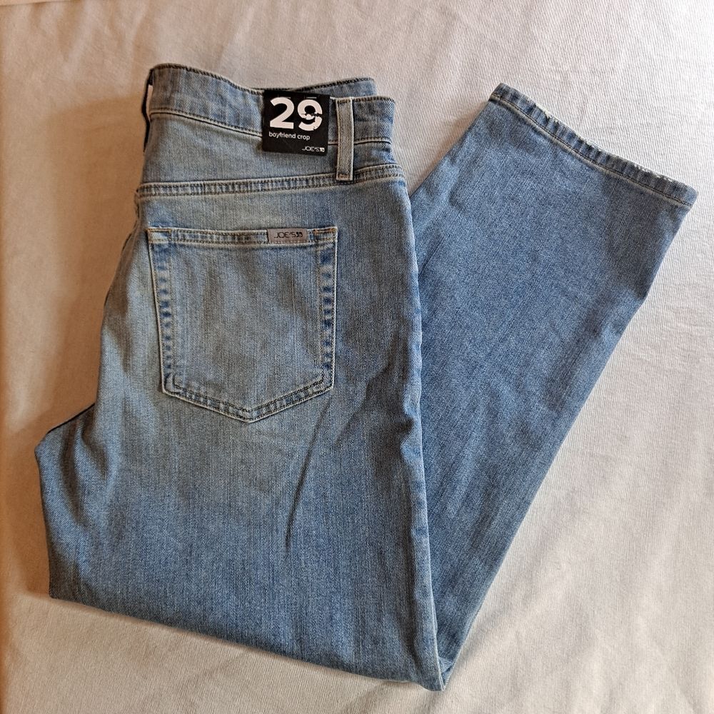 Joe's Jeans Women's Tillie Boyfriend Crop Jeans Size 29 Lt Blue Straight Leg NWT
